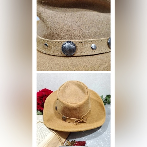 MINNETONKA NICKEL LEATHER HAT - Picture 4 of 4